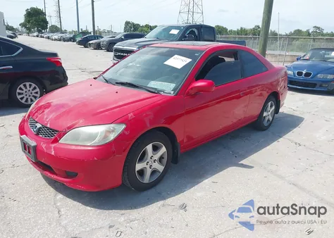 2004 Honda Civic Ex из США, поврежденный, VIN 1HGEM22944L019061